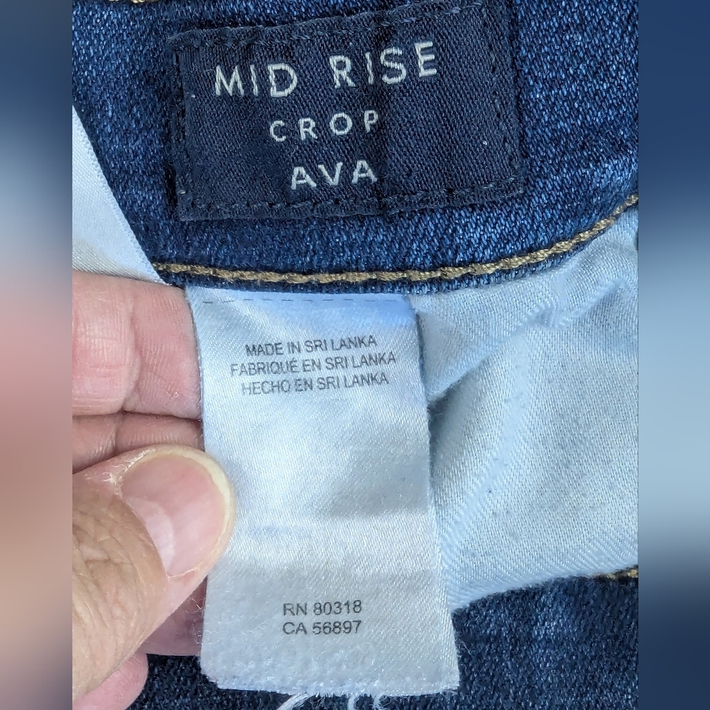 Lucky Brand size 2 Mid-rise Ava Crop Jeans - Picture 8 of 14